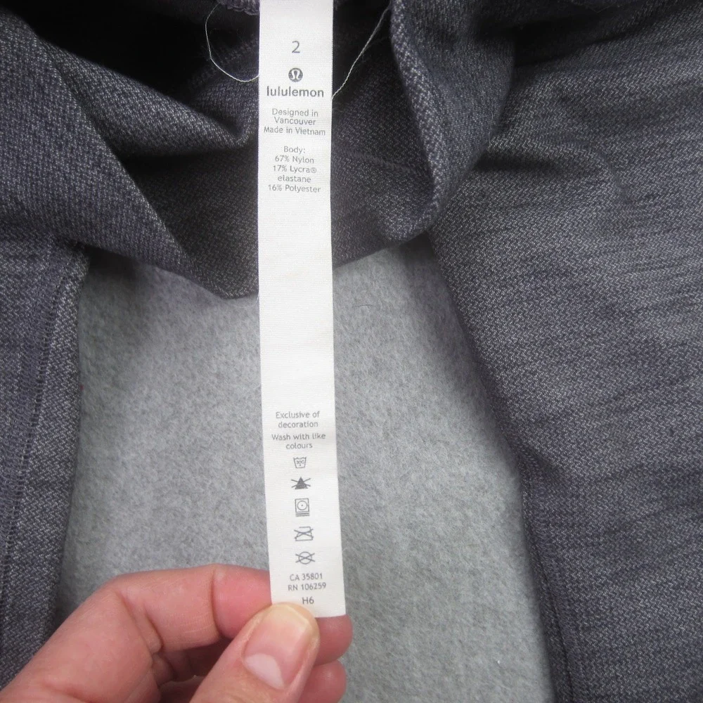 Lululemon Leggings Womens 2 Gray Align‎ Crop High Rise Yoga Athletic